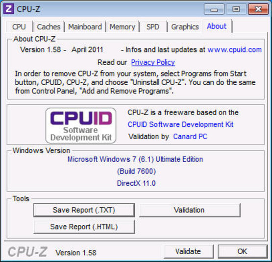 CPU-Z 2.08 for windows download