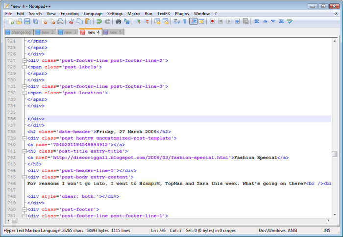 notepad++ word wrap beginning of line