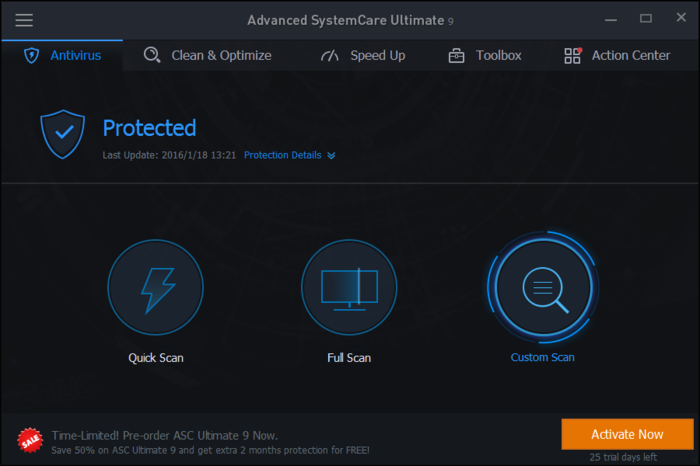 iobit advanced systemcare ultimate trial