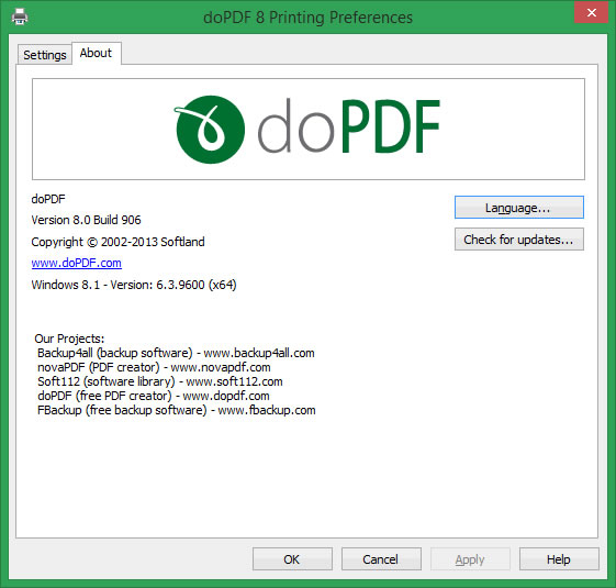 download the new for windows doPDF 11.9.423