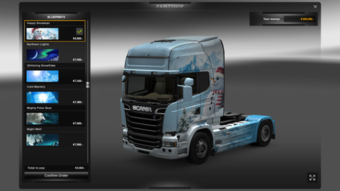 Euro Truck Simulator 2 - Ice Cold Paint Jobs Pack Download Free