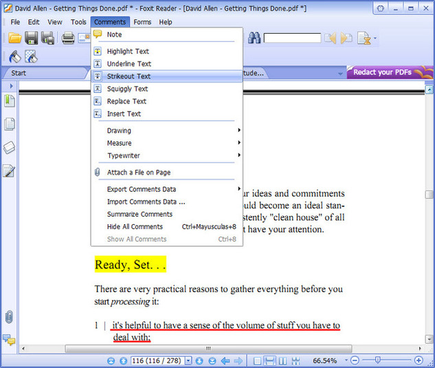 how to convert pdf foxit reader to word