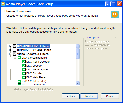 media player codec pack windows
