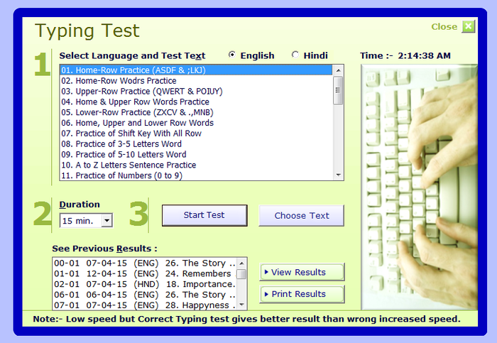 hindi typing test kruti dev 10