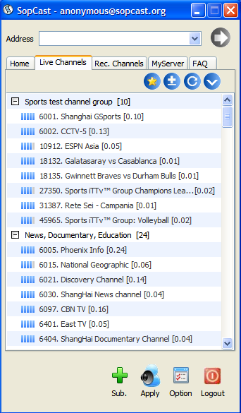 sopcast 3.4.0 free download